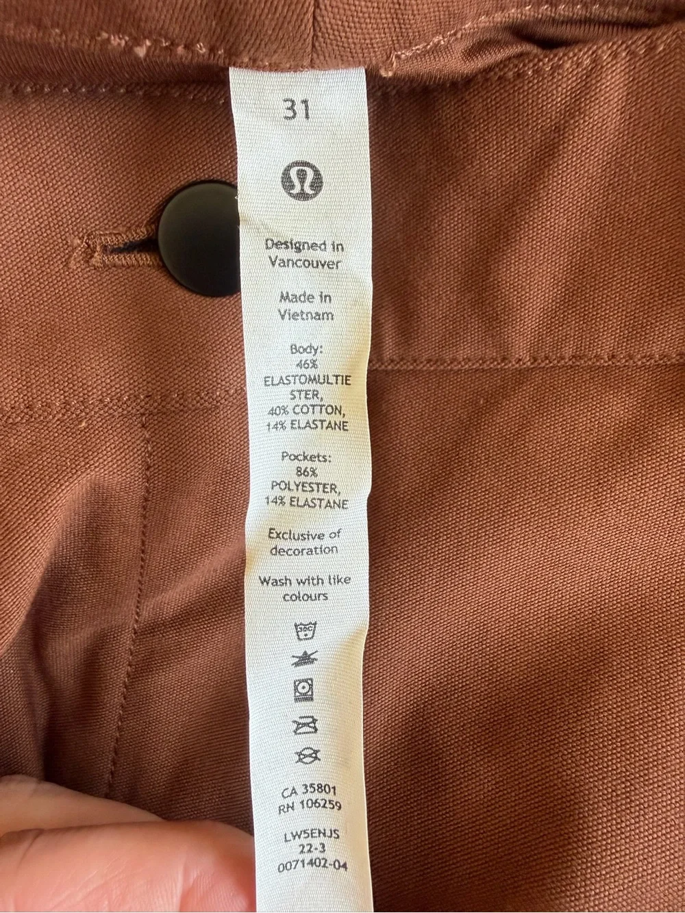 Lululemon City Sleek 5 Pocket Wide-Leg High-Rise Pant *Light Utilitech RST BRN